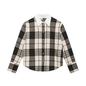Mint Velvet Neutral Checked Cotton Shirt
